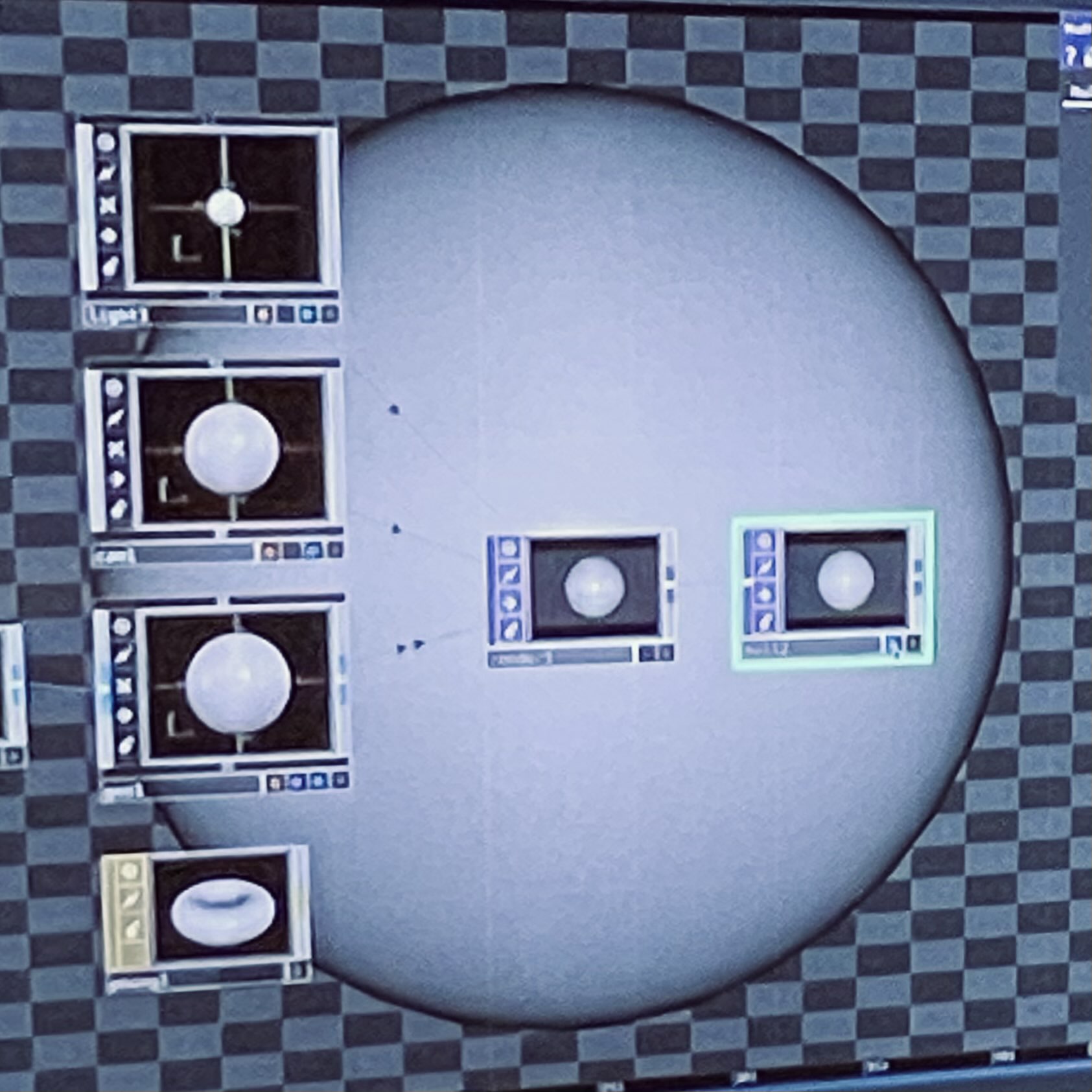 Further steps in Touch Designer to recreate the sphere.